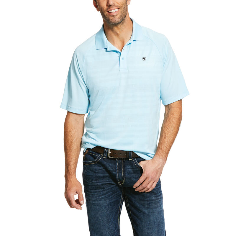 Ariat Western: Edge TEK Polo Hombre - Azules Claro (PZNTW3648)